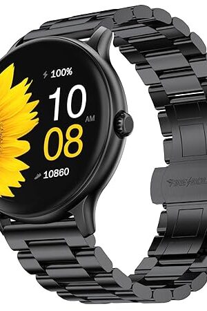 Fire-Boltt Newly Launched Phoenix Ultra Blaze Luxury Stainless Steel, Bluetooth Calling Smart Watch, AI Voice Assistant, Metal Body with 120+ Sports Modes, SpO2, Heart Rate Monitoring (Black)